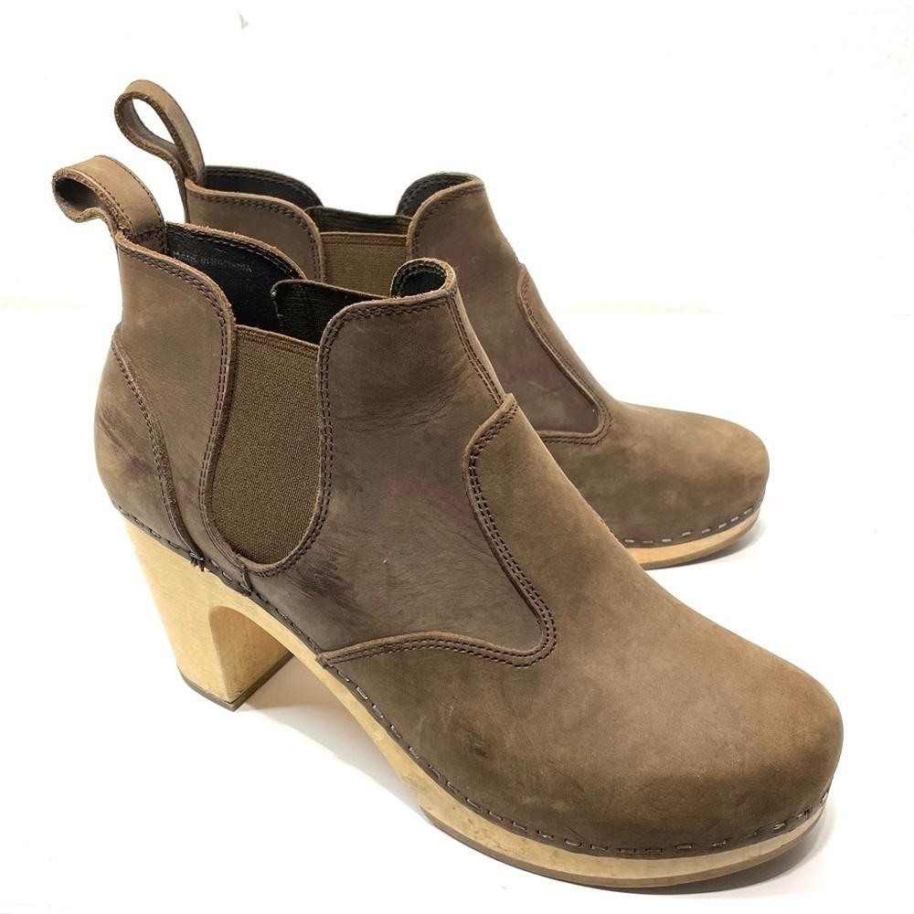Swedish hasbeen Chelsea clog boots Sz 40 P149